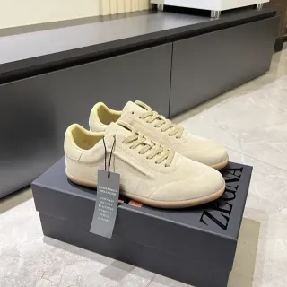 Zegna Suede Low-Top Lifestyle Sneakers