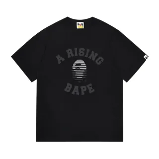 تي شيرت أسود بطباعة جرافيك A Rising BAPE من A Bathing Ape