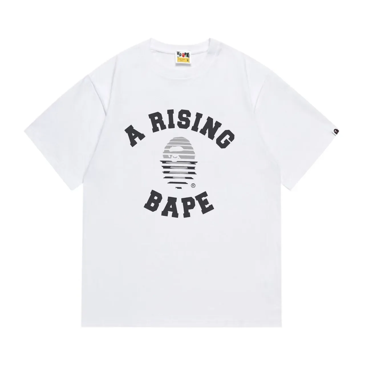 تي شيرت أسود بطباعة جرافيك A Rising BAPE من A Bathing Ape 3
