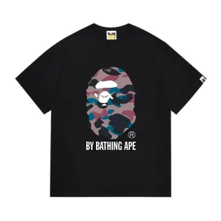 تي شيرت A Bathing Ape ABC Camo بطبعة رأس القرد