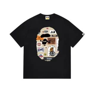A Bathing Ape Ape Head Collage Graphic Black T-Shirt