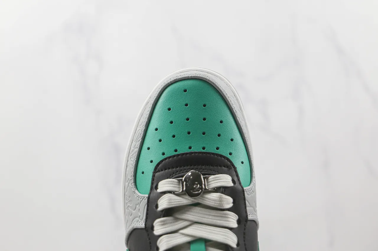 A Bathing Ape BAPE STA Gris Negro Verde Menta Zapatillas Lifestyle 6