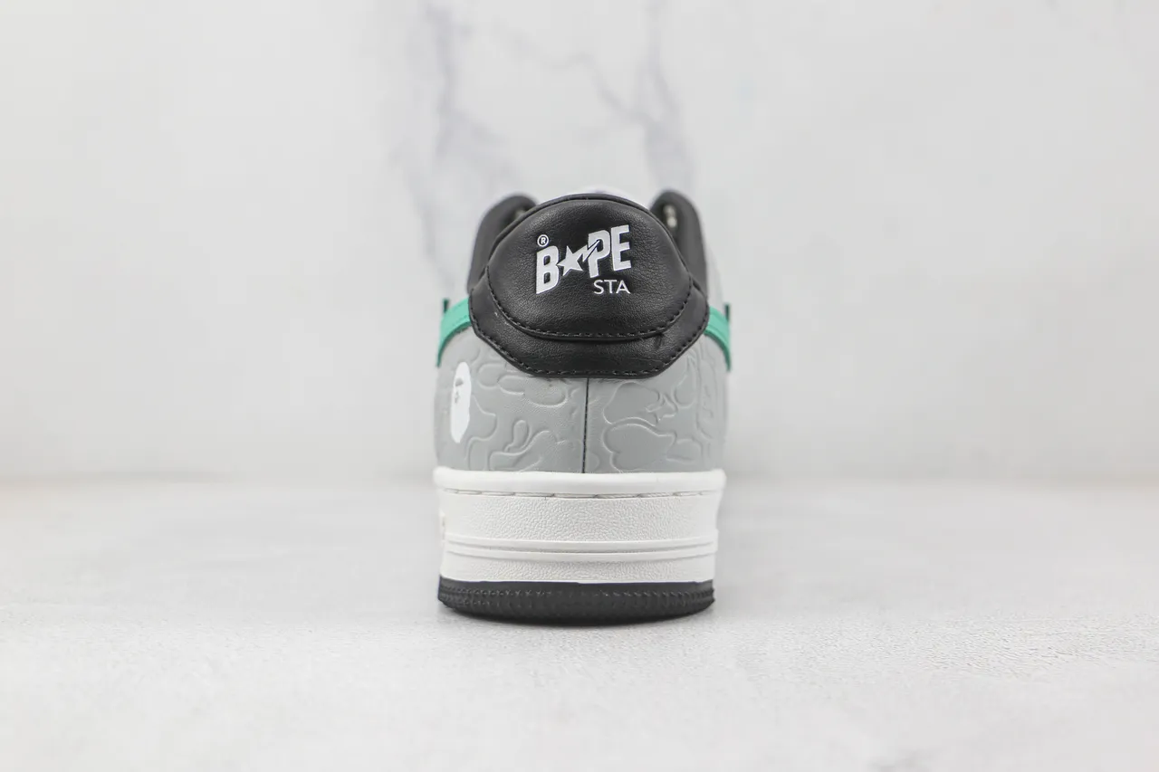 A Bathing Ape BAPE STA Gris Negro Verde Menta Zapatillas Lifestyle 9