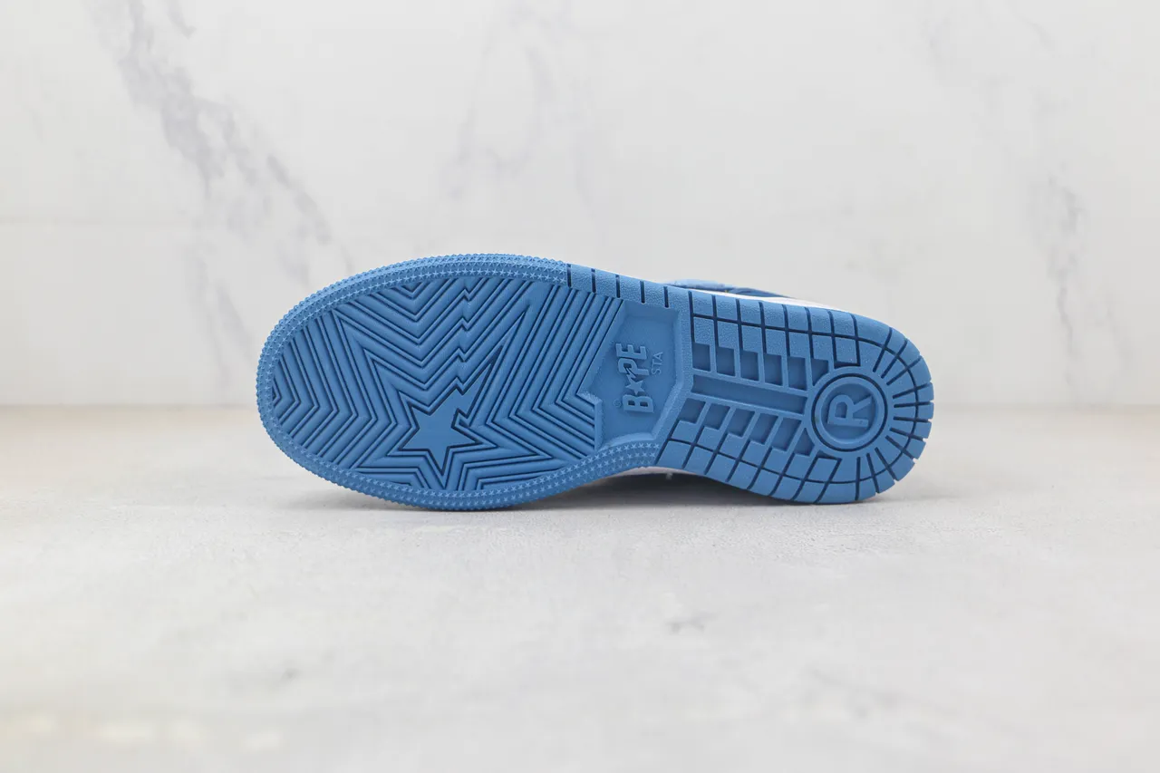 A Bathing Ape BAPE STA Zapatillas Lifestyle Azul Claro y Blanco 8