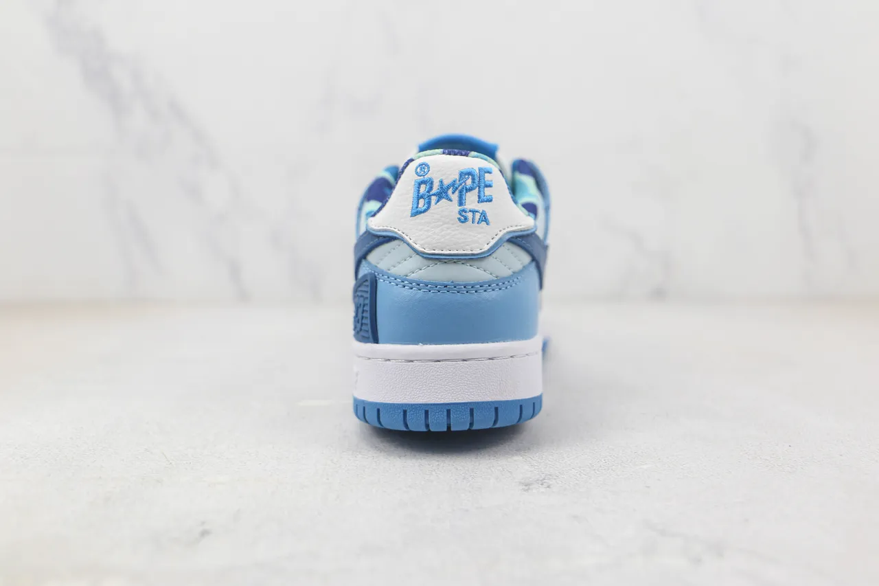 A Bathing Ape BAPE STA Zapatillas Lifestyle Azul Claro y Blanco 9