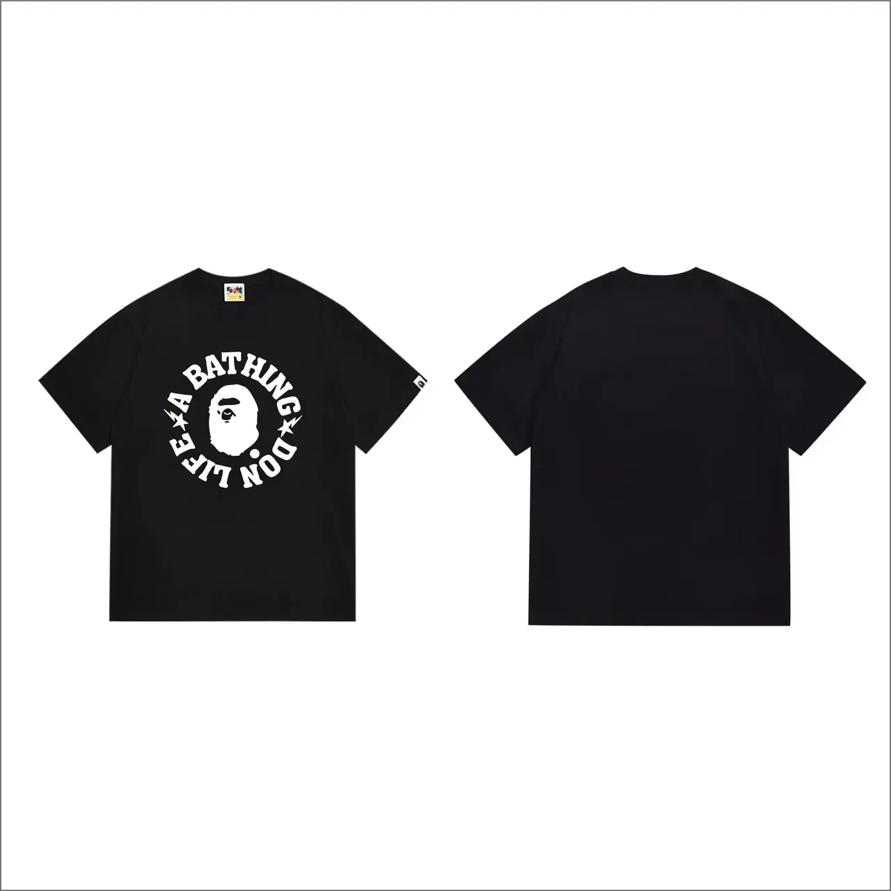 Camiseta preta A Bathing Ape Don't Life com estampa gráfica 4