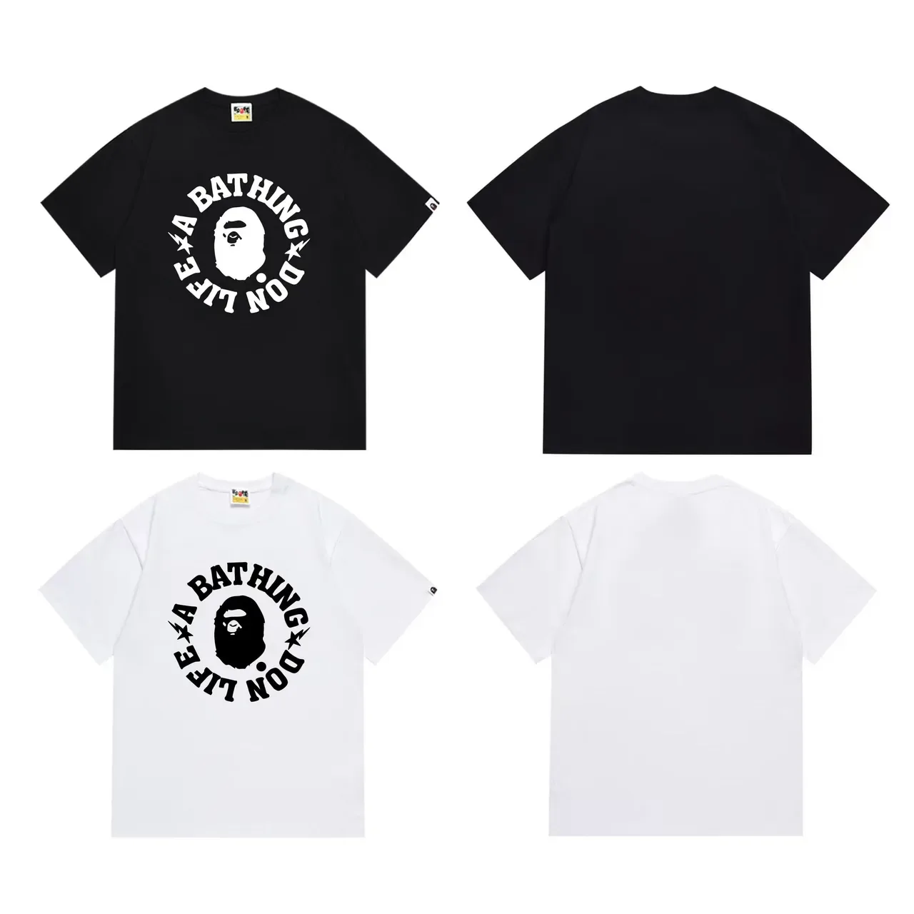 Camiseta preta A Bathing Ape Don't Life com estampa gráfica 6