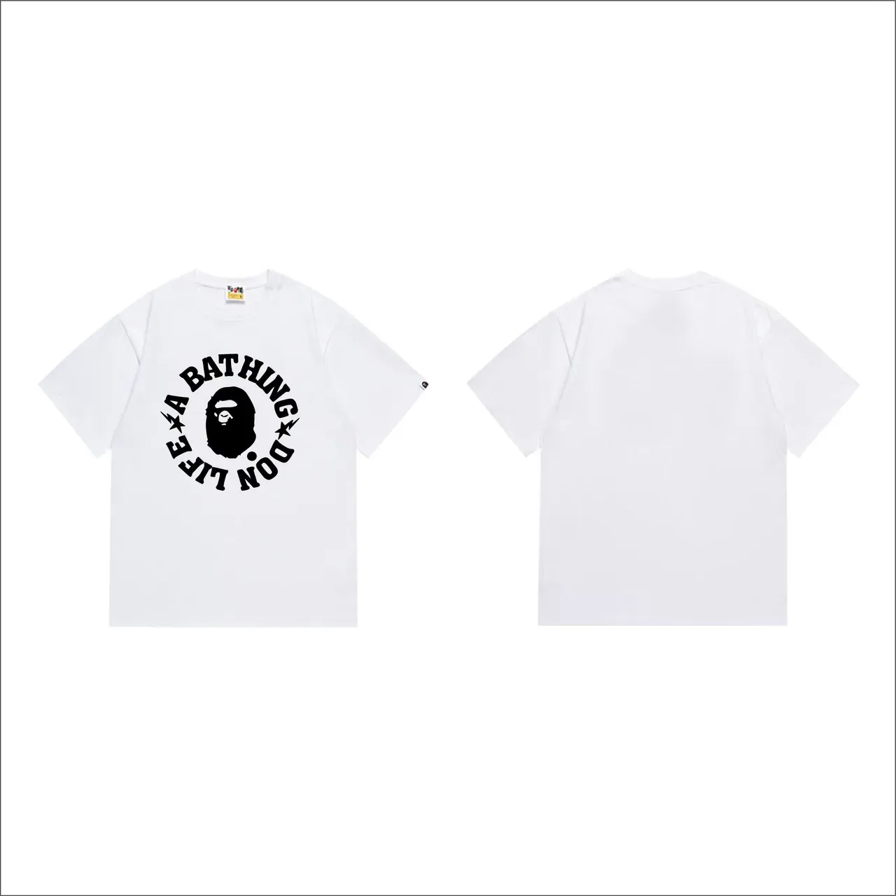 Camiseta preta A Bathing Ape Don't Life com estampa gráfica 7