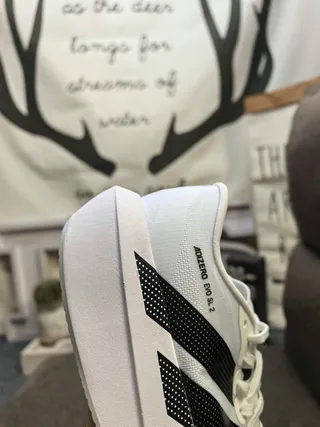 Adidas Adizero Evo SL 2 浅蓝色黑色跑鞋 3