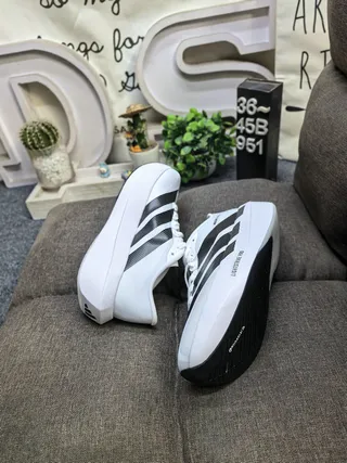 Adidas Adizero Evo SL 2 浅蓝色黑色跑鞋 6