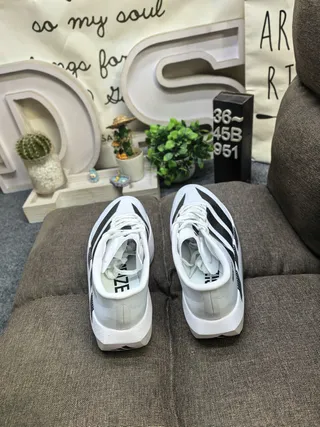 Adidas Adizero Evo SL 2 浅蓝色黑色跑鞋 8