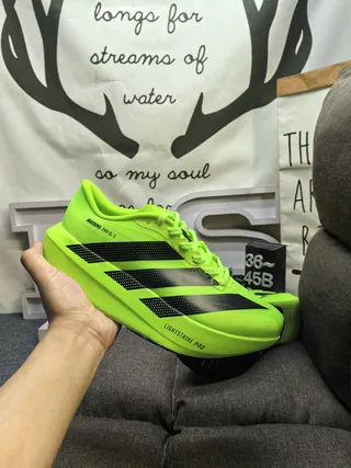 Adidas Adizero Evo SL 2 浅蓝色黑色跑鞋 15