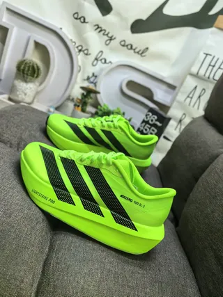 Adidas Adizero Evo SL 2 浅蓝色黑色跑鞋 17