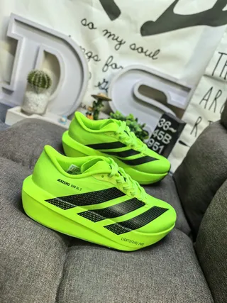 Adidas Adizero Evo SL 2 浅蓝色黑色跑鞋 19