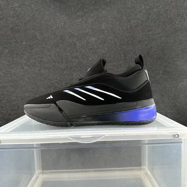 Adidas Tênis Slip-On Preto e Azul com Sola Intermediária Esculpida Lifestyle 2
