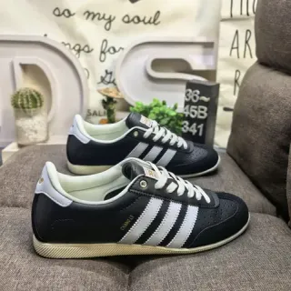 Adidas Campus Black and White Leather Lifestyle Sneakers