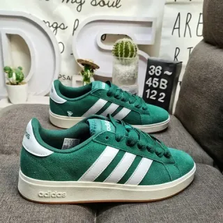 Adidas Campus أخضر وأبيض أحذية رياضية أسلوب حياة