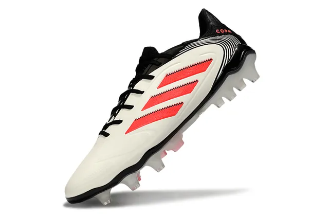 Adidas Copa White Black Smooth Synthetic Upper Curved Collar Firm-Ground Soccer Shoes 3