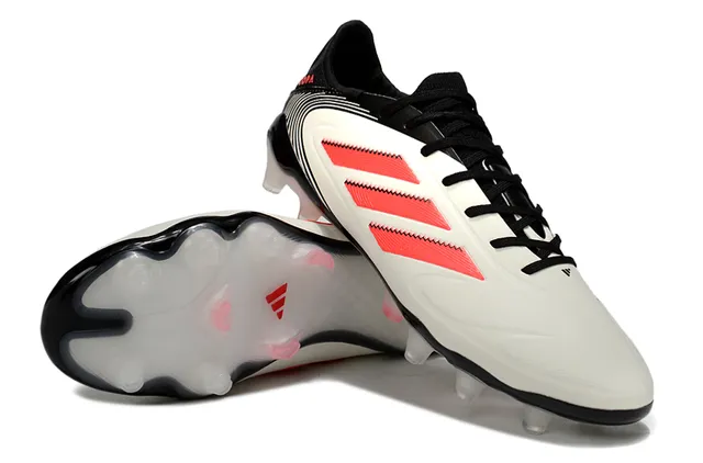 Adidas Copa White Black Smooth Synthetic Upper Curved Collar Firm-Ground Soccer Shoes 4