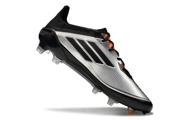 Adidas F50 Messi কালো রূপালি কমলা ফার্ম-গ্রাউন্ড ফুটবল জুতো 2