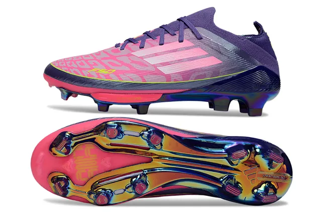 Adidas F50 বেগুনি গোলাপি লো-কাট সক-ফিট আপার ফার্ম-গ্রাউন্ড সকার শু 6