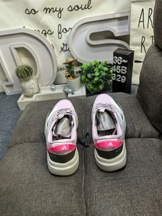 Adidas Gris Rose Léger Upper Maille-Synthétique Mousse Sculptée Épaissie Semelle du Milieu Sneakers Lifestyle 8