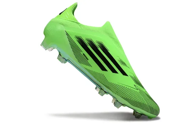Adidas हरा काला सॉक फिट अपर मोल्डेड कोनिकल स्टड्स फर्म ग्राउंड फुटबॉल जूते 2