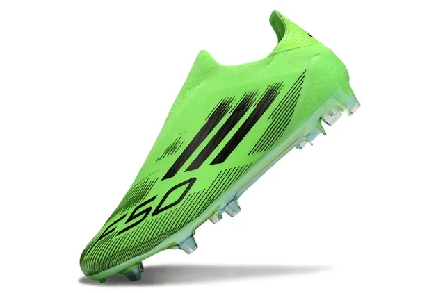 Adidas हरा काला सॉक फिट अपर मोल्डेड कोनिकल स्टड्स फर्म ग्राउंड फुटबॉल जूते 3