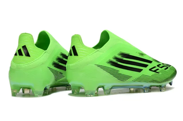 Adidas हरा काला सॉक फिट अपर मोल्डेड कोनिकल स्टड्स फर्म ग्राउंड फुटबॉल जूते 5
