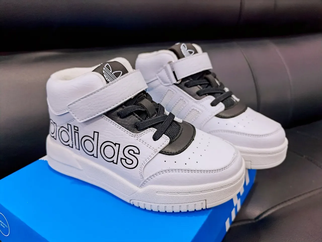 Adidas High-Top Dual-Closure Color-Blocked Lifestyle Sneakers 16