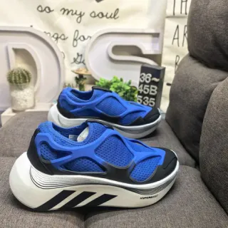 Adidas Hyperboost Slip-On أزرق أسود أبيض حذاء أسلوب حياة رياضي