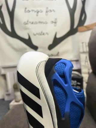 Adidas Hyperboost Slip-On أزرق أسود أبيض حذاء أسلوب حياة رياضي 3