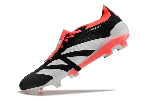 Adidas Predator Preto Rosa Sem Cadarço Fecho de Alça Textura de Ninho de Abelha Superior Campo Firme Sapatos de Futebol 3