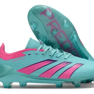 Adidas Predator Turquesa y Rosa Botas de Fútbol para Tierra Firme