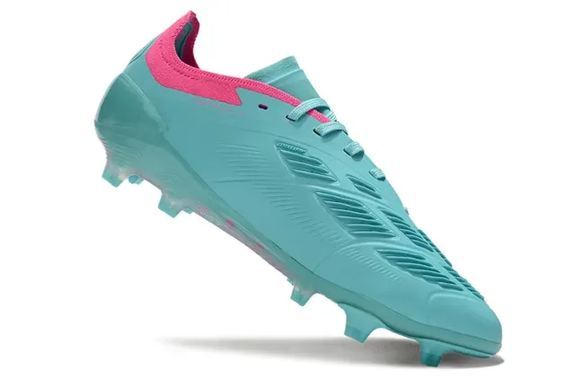 Adidas Predator Turquoise et Rose Chaussures de Football pour Terrain Firme 2