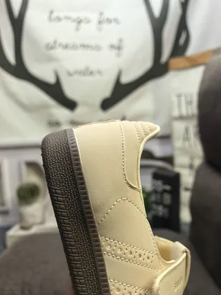 Adidas Samba Black and Beige Lifestyle Sneakers 13
