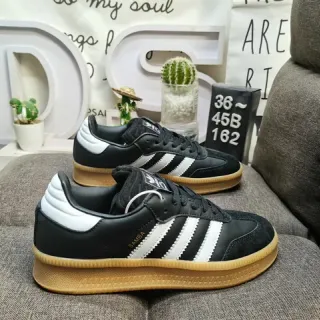 Adidas Samba أسود أبيض جوم أسلوب حياة حذاء رياضي