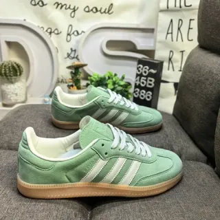 Adidas Samba OG أخضر نعناع جلد ناعم حذاء أسلوب الحياة