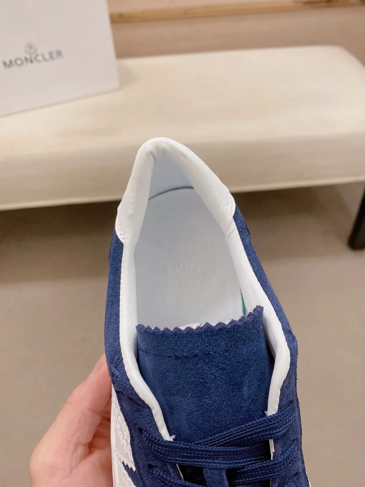 Adidas Samba Navy e Branco Camurça Tênis Lifestyle 4
