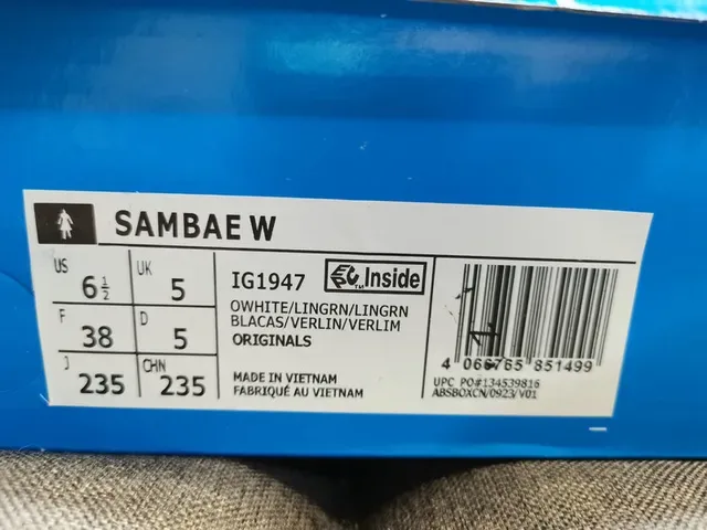 Adidas Samba أبيض وأخضر نعناع أحذية رياضية أسلوب حياة 3