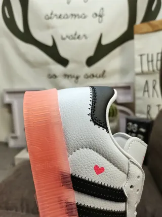 Adidas Samba أحذية أسلوب حياة أبيض أسود جيل 3