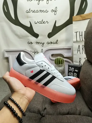 Adidas Samba أحذية أسلوب حياة أبيض أسود جيل 5