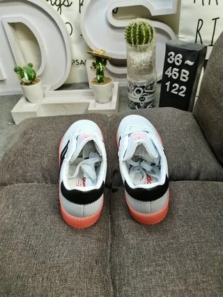 Adidas Samba أحذية أسلوب حياة أبيض أسود جيل 8