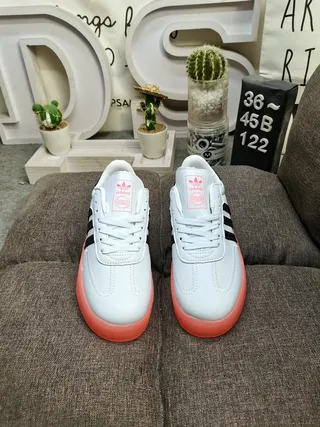 Adidas Samba أحذية أسلوب حياة أبيض أسود جيل 10