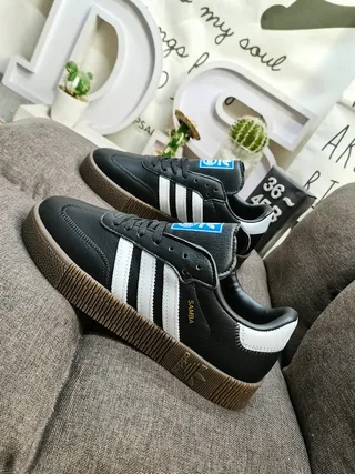 Adidas Samba أحذية أسلوب حياة أبيض أسود جيل 17