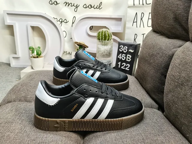 Adidas Samba أحذية أسلوب حياة أبيض أسود جيل 21