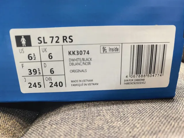 Adidas SL 72 Blancas Negras Goma Zapatillas Lifestyle 2