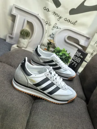 Adidas SL 72 Blancas Negras Goma Zapatillas Lifestyle 9