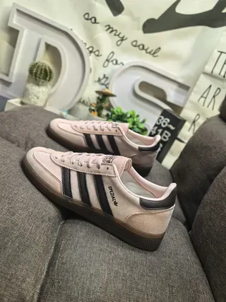 Adidas Spezial Tênis Lifestyle em camurça rosa poeira preto 7