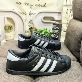 Adidas Superstar Black and White Lifestyle Sneakers